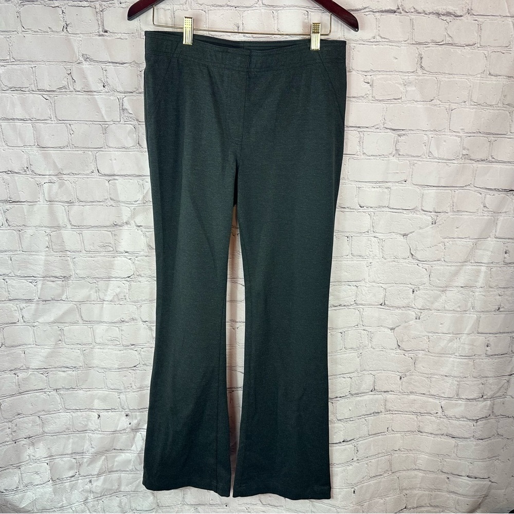 chico's dark grey pull on bootcut Pants sz 1 (M 8) business casual classic